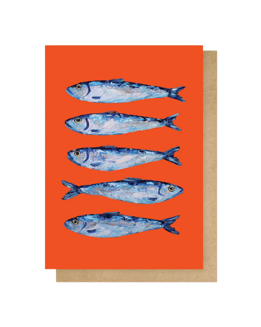 Sardines Greetings Card
