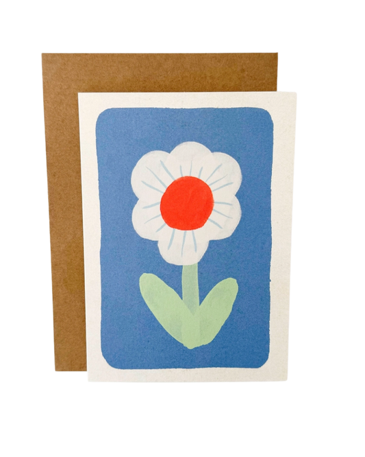 Blue Flower Card