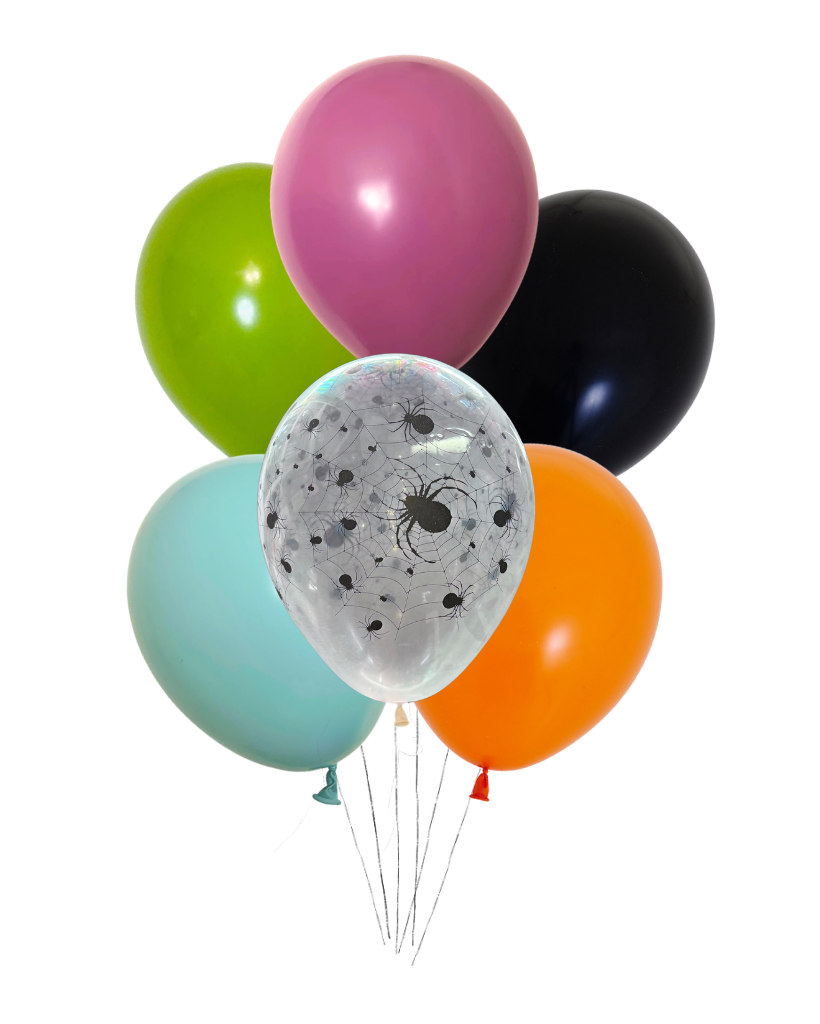 Small Halloween Balloon Bunch Flat
