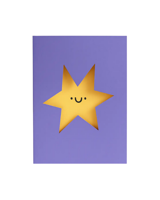 Die Cut Star Shaped Card