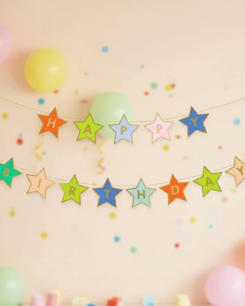 Star Happy Birthday Banner