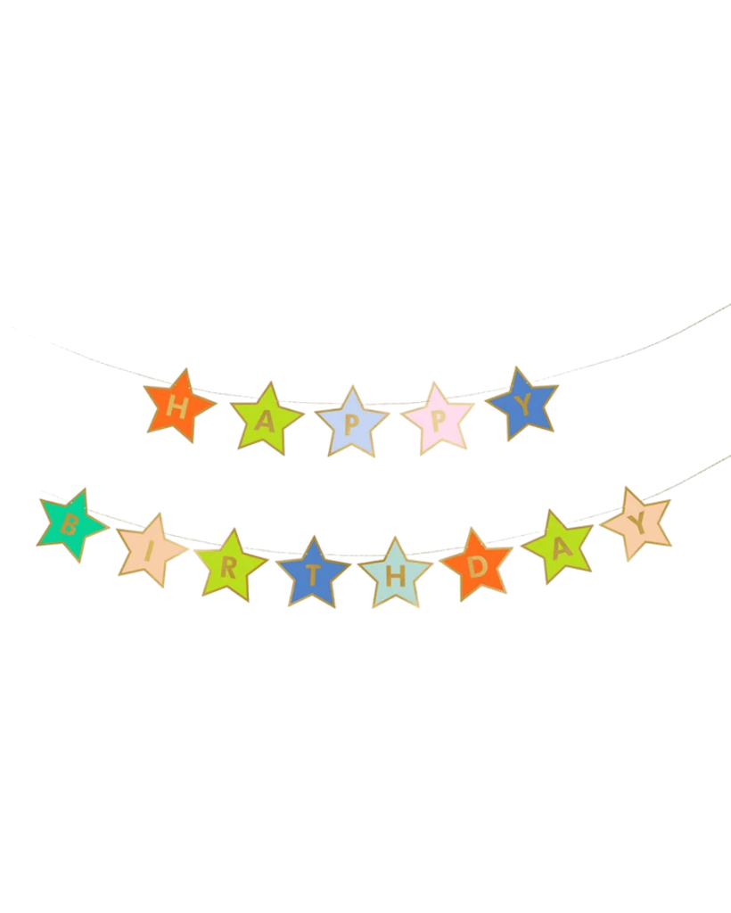 Star Happy Birthday Banner