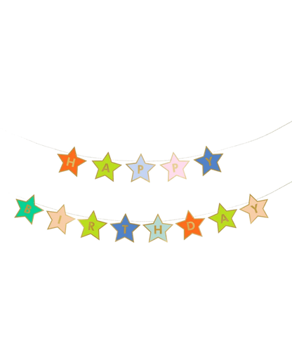 Star Happy Birthday Banner