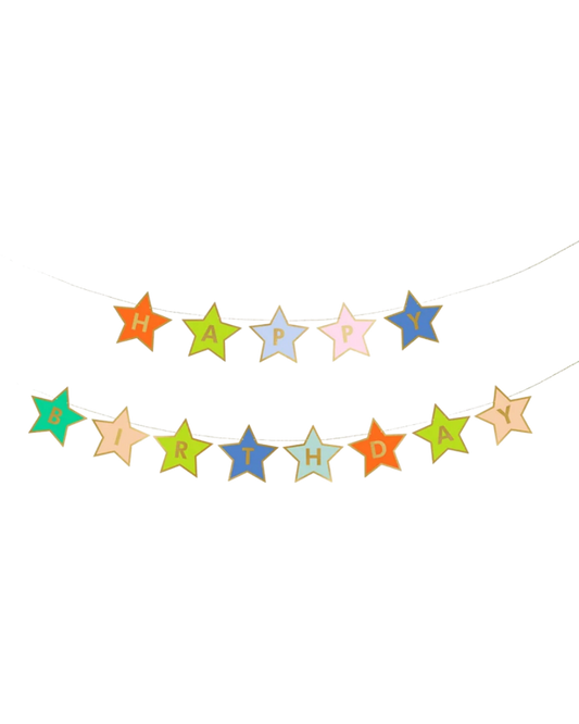 Star Happy Birthday Banner