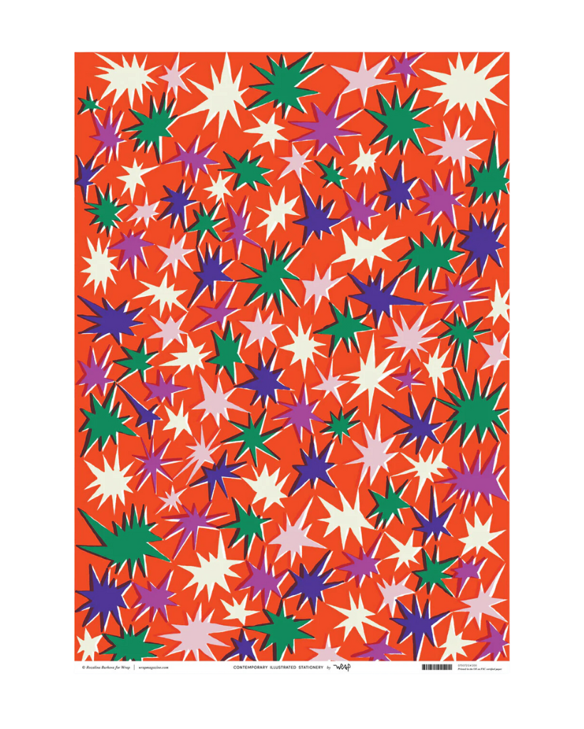 Stars Christmas Wrapping Paper