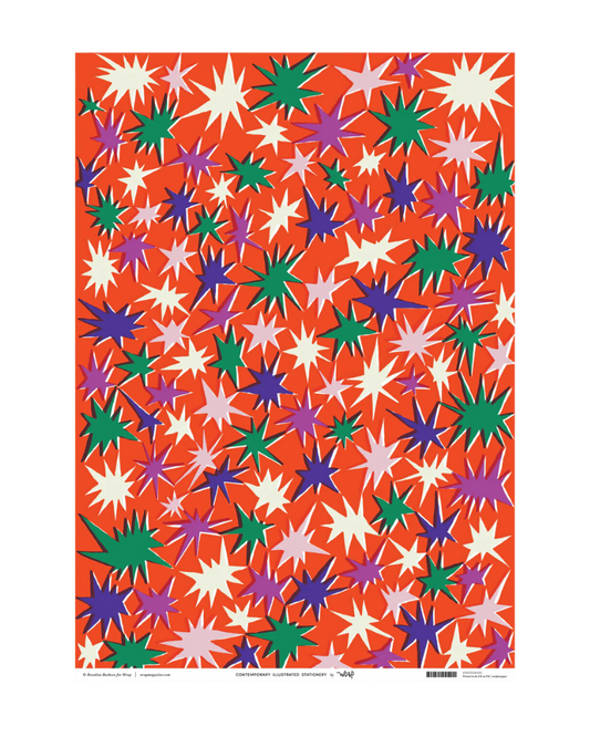 Stars Christmas Wrapping Paper