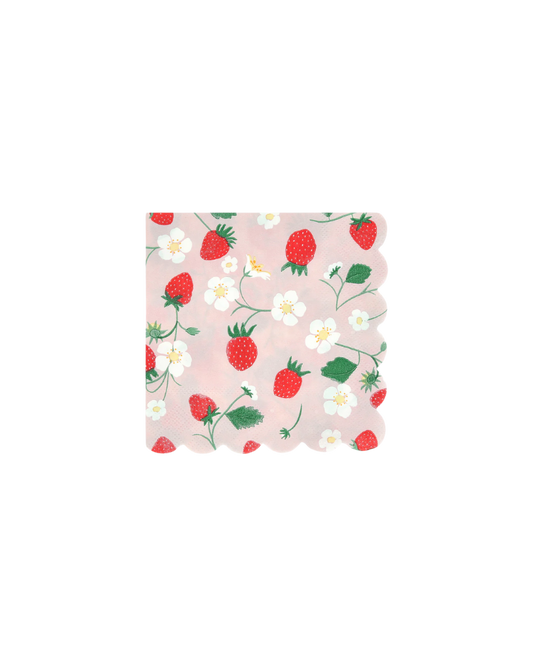 Strawberry Pattern Napkins