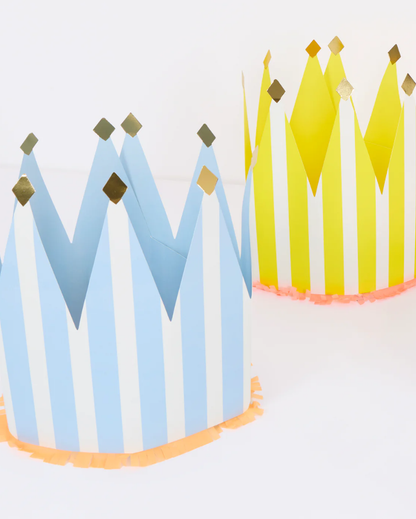 Striped Party Crowns