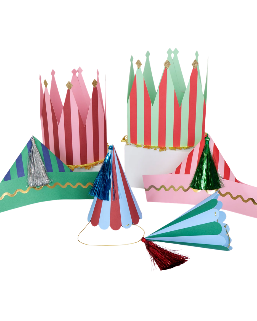 Fun Striped Party Hats