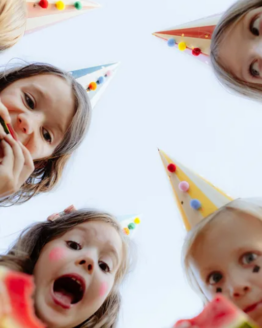 Carnival clown party hats - pack of 6 by Party Deco