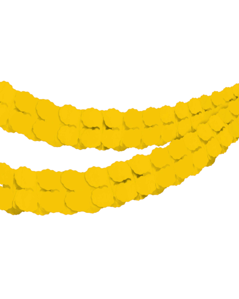 Yellow Paper Garland