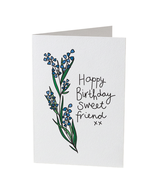 Happy Birthday Sweet Friend Card