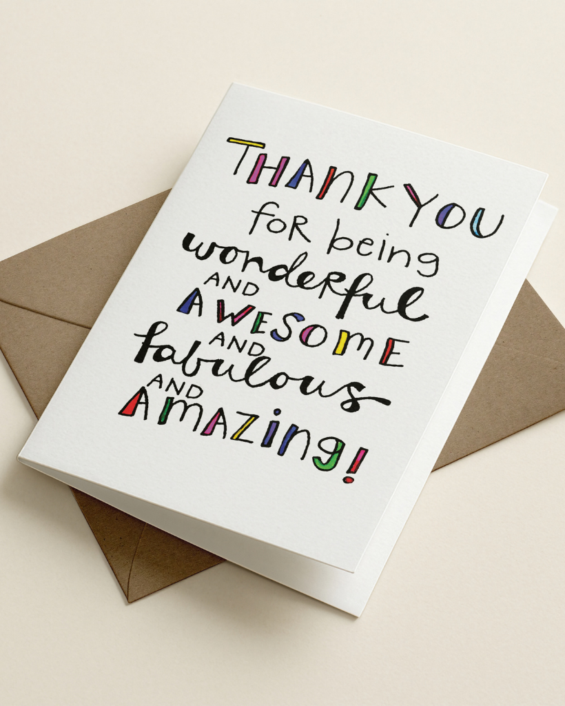 Thank You Awesome Card