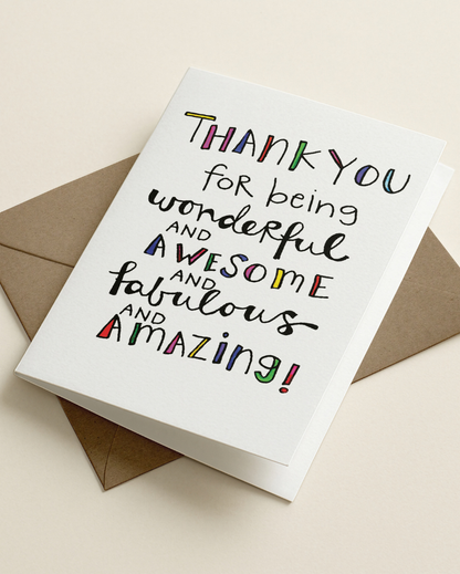 Thank You Awesome Card
