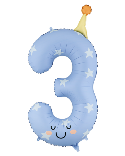 86cm Party Number Balloons (Flat)