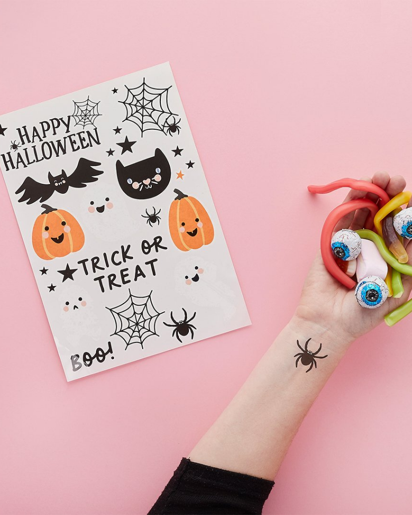 Trick or Treat Halloween Tattoos