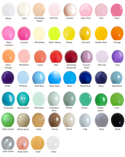 Custom Small Balloon Bunch Filled with Helium