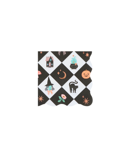 Patchwork Halloween Small Napkins