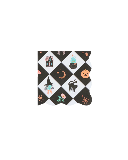 Patchwork Halloween Small Napkins