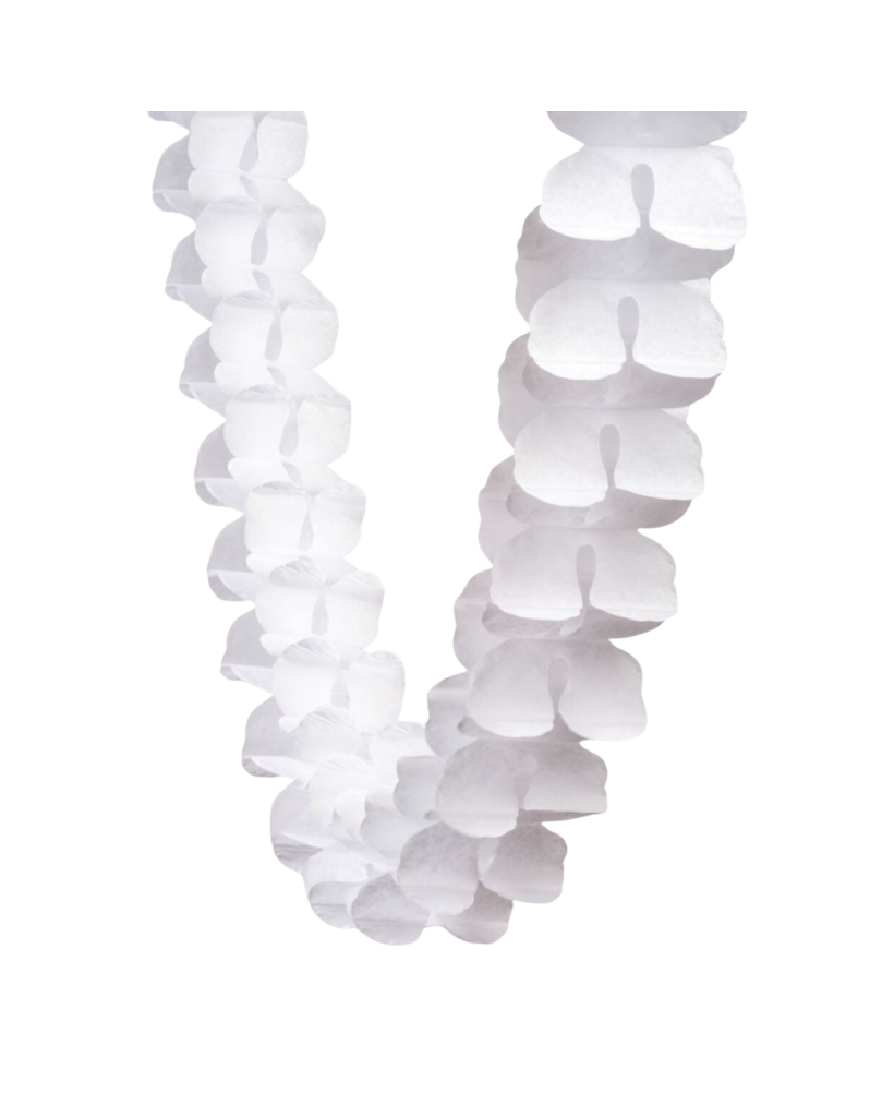 White Honeycomb Garland