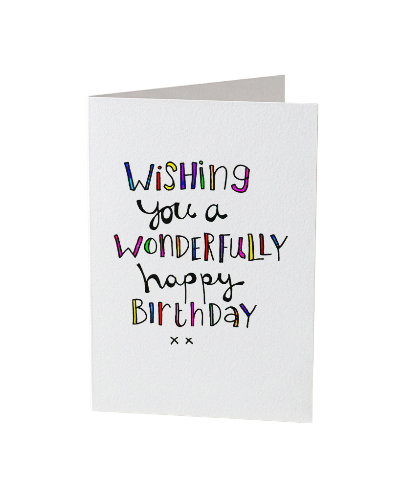 Wonderfully Happy Birthday Card