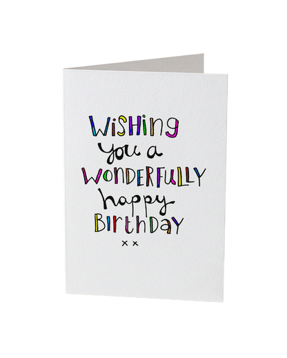Wonderfully Happy Birthday Card