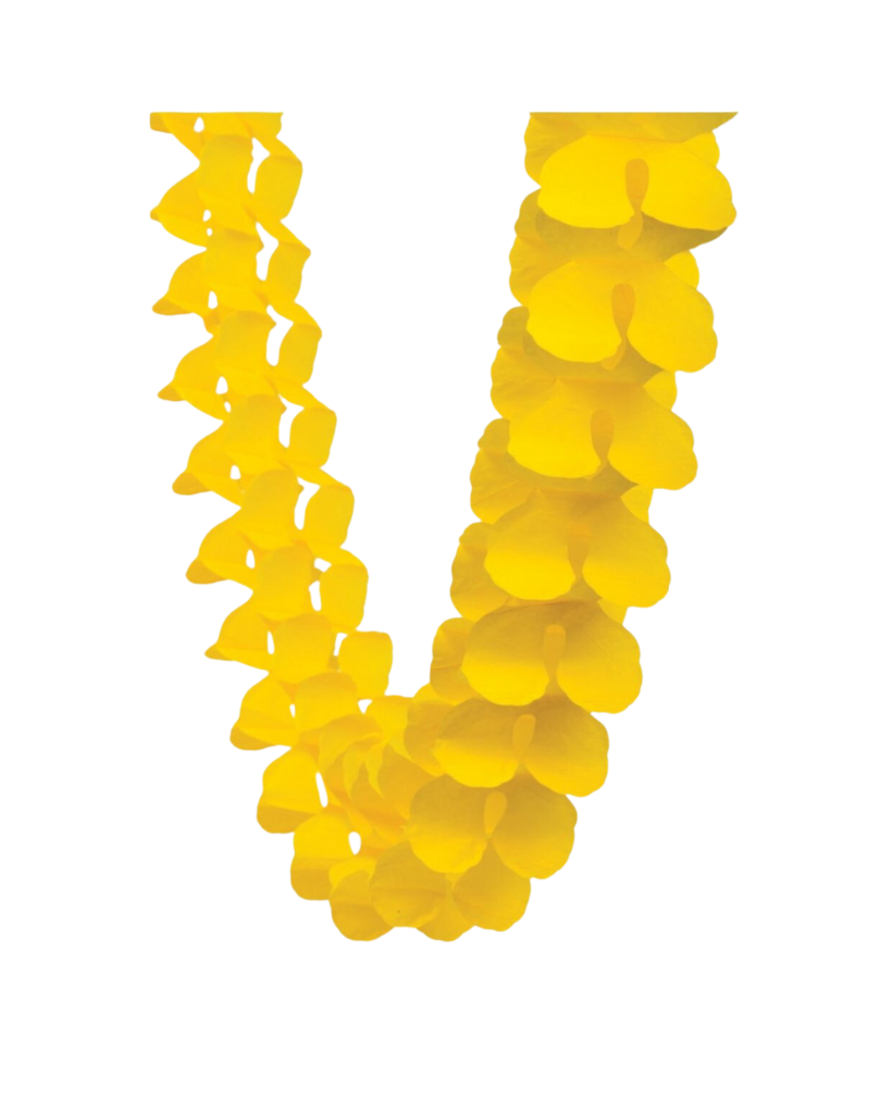 Yellow Honeycomb Garland