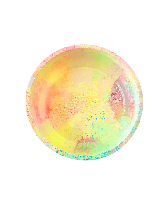 Yellow Pastel Neon Resin Bowl