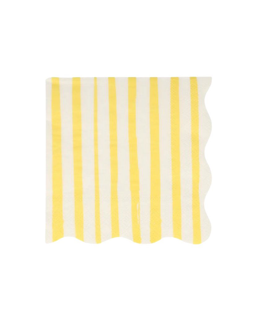 Yellow Stripe Large Napkins