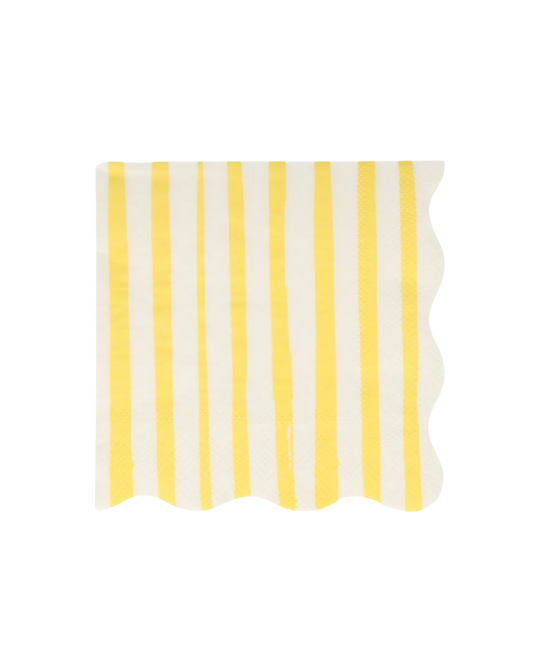 Yellow Stripe Large Napkins