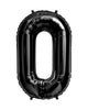 86cm Black Number Balloons Filled with Helium