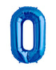 86cm Blue Number Balloons with Helium