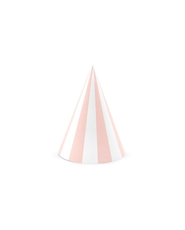 Pink Stripe Party Hats
