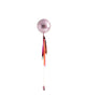 Inflated Pink Shimmer Orb and Streamer