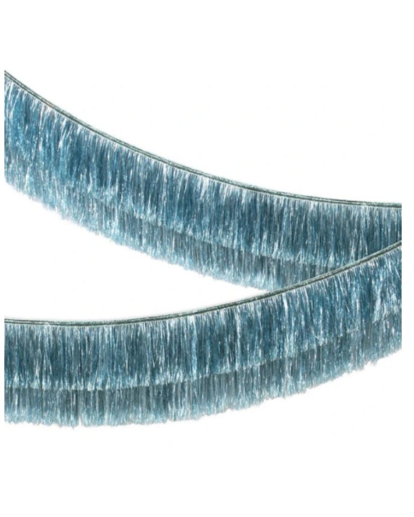 Blue Tinsel Fringe