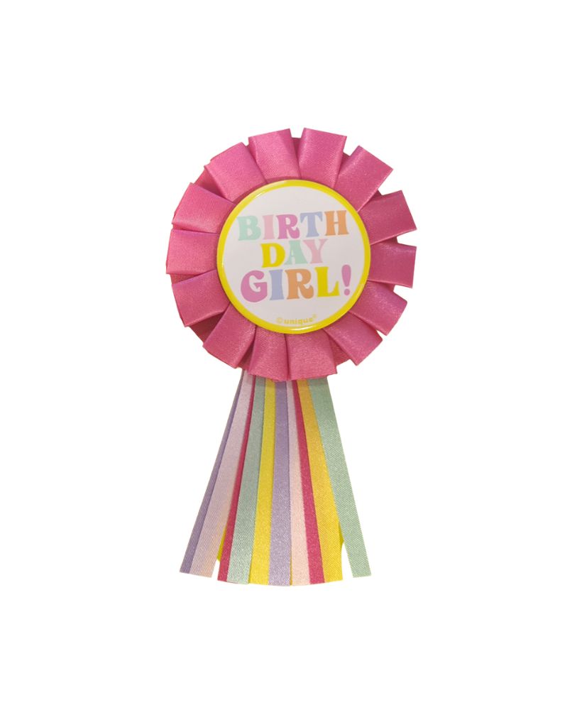 Birthday Girl Ribbon Badge