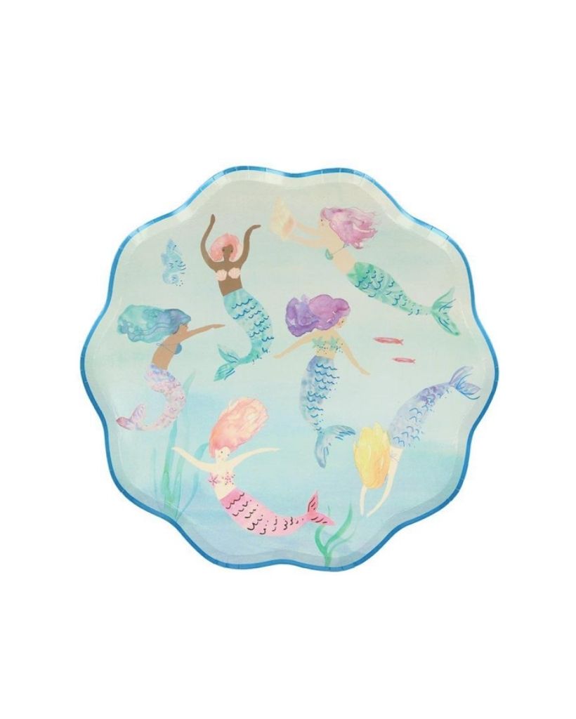 Mermaid Swimming Plates