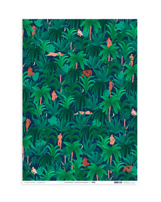 Night Jungle Wrapping Paper