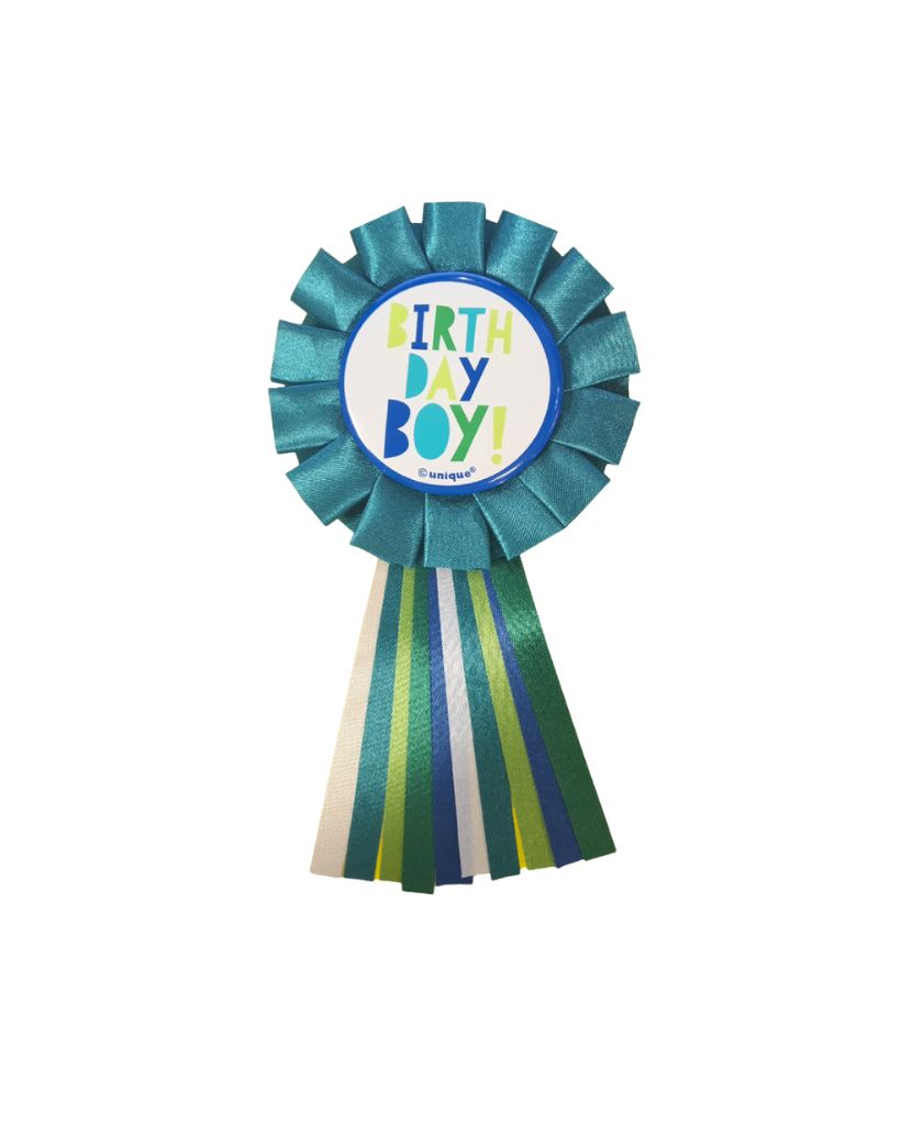 Birthday Boy Ribbon Badge