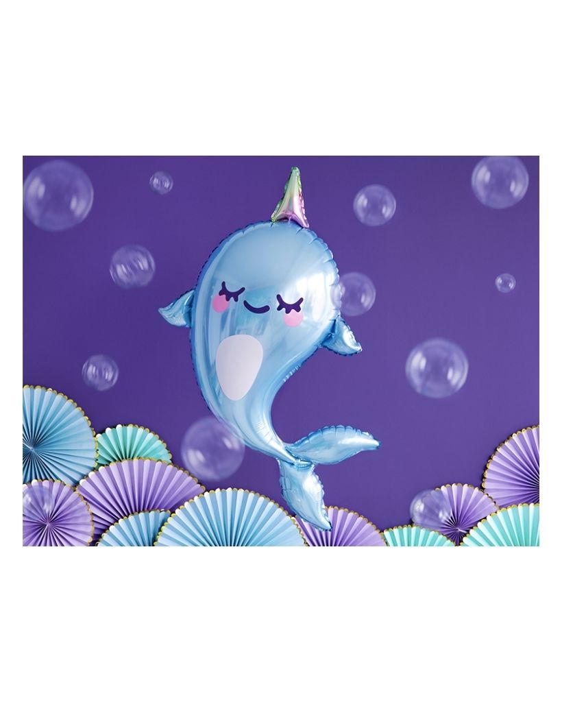 Sleepy Narwhal Foil Balloon