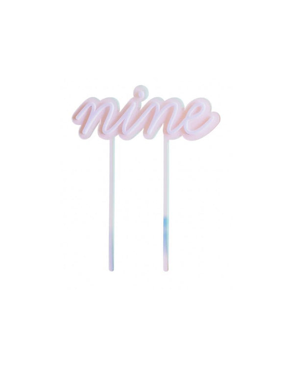 Nine Cake Topper