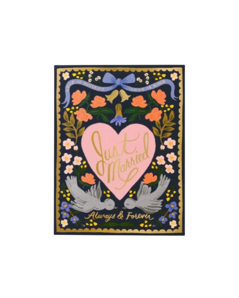 Love Birds Wedding Card