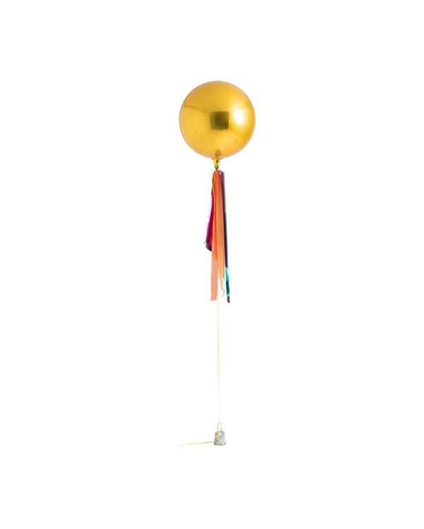 Inflated Rainbow Orb and Streamer