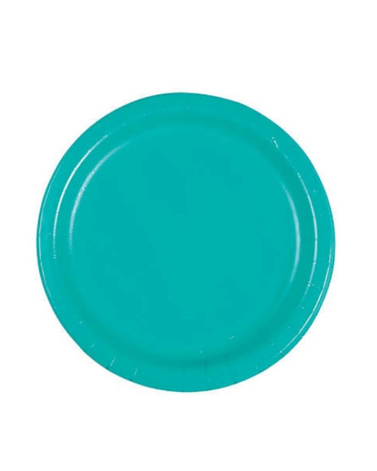 Large Teal Lagoon Paper Plates