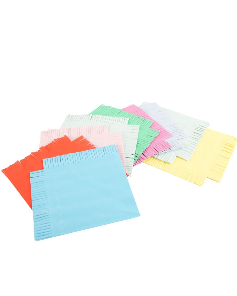 Assorted Bright Large Napkins