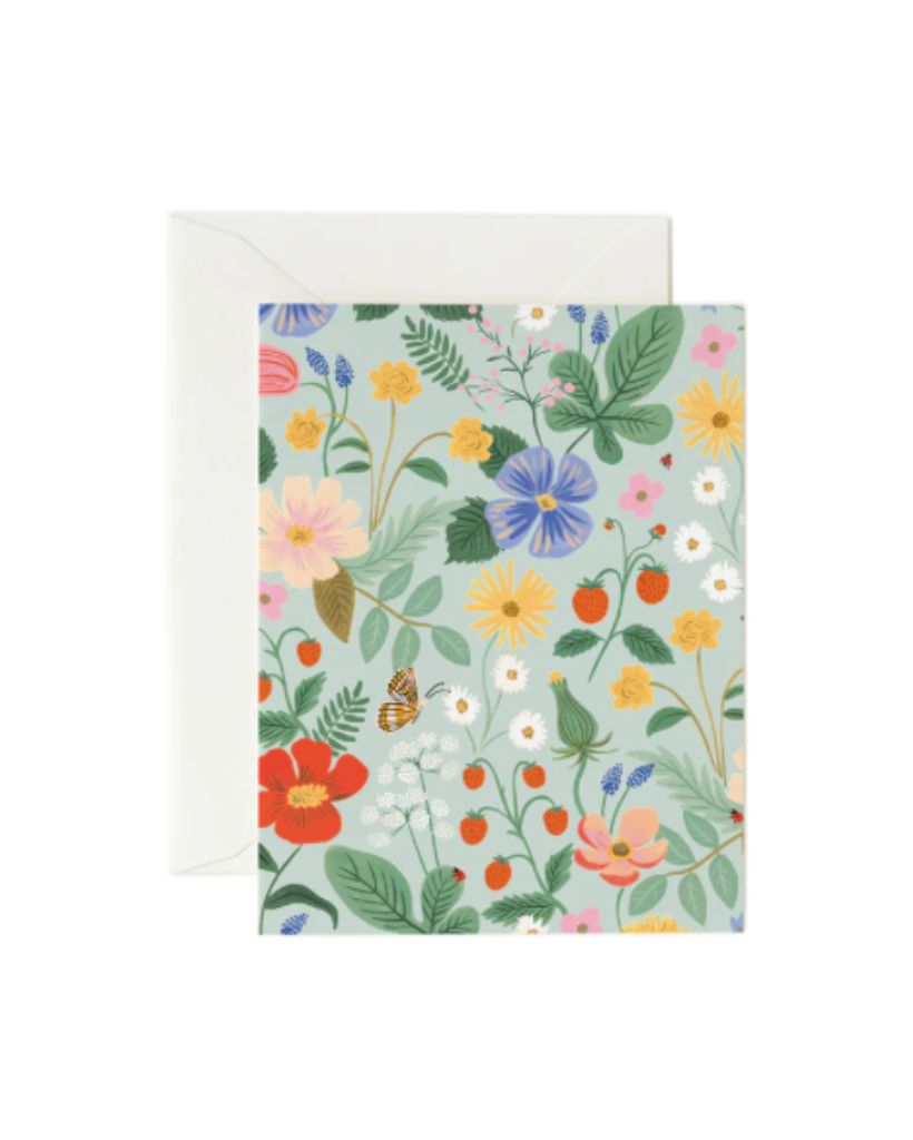 Strawberry Fields Mint Card