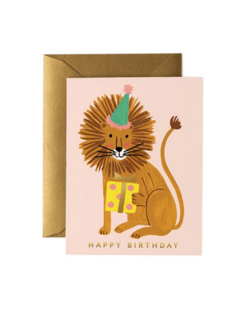 Lion Birthday Card