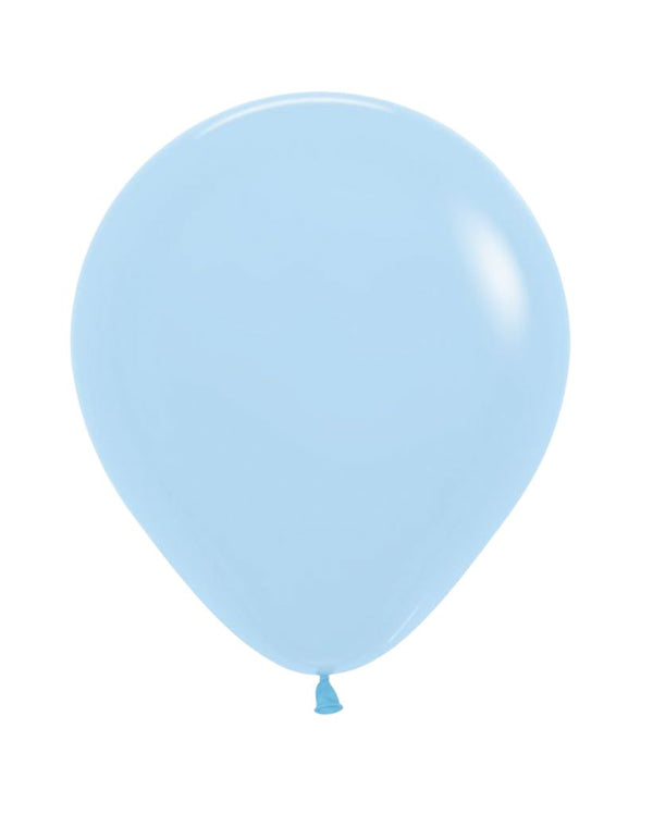 Pastel Matte Blue Medium Balloon