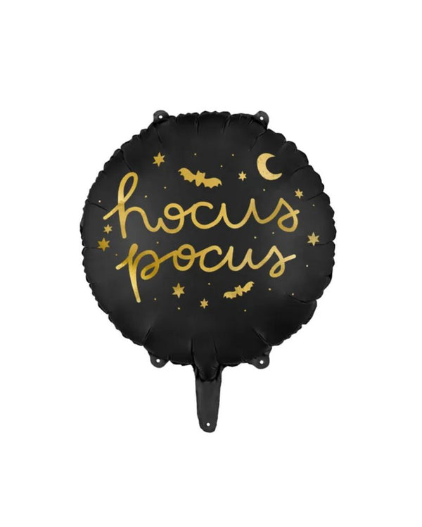 Hocus Pocus Black Balloon Inflated with Helium