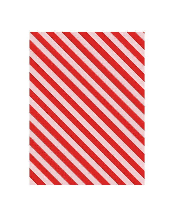 Christmas Stripes Wrapping Paper